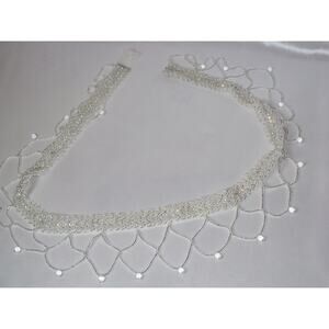Beaded bridal belt crystal beaded sash dress belt beaded wedding dress sash